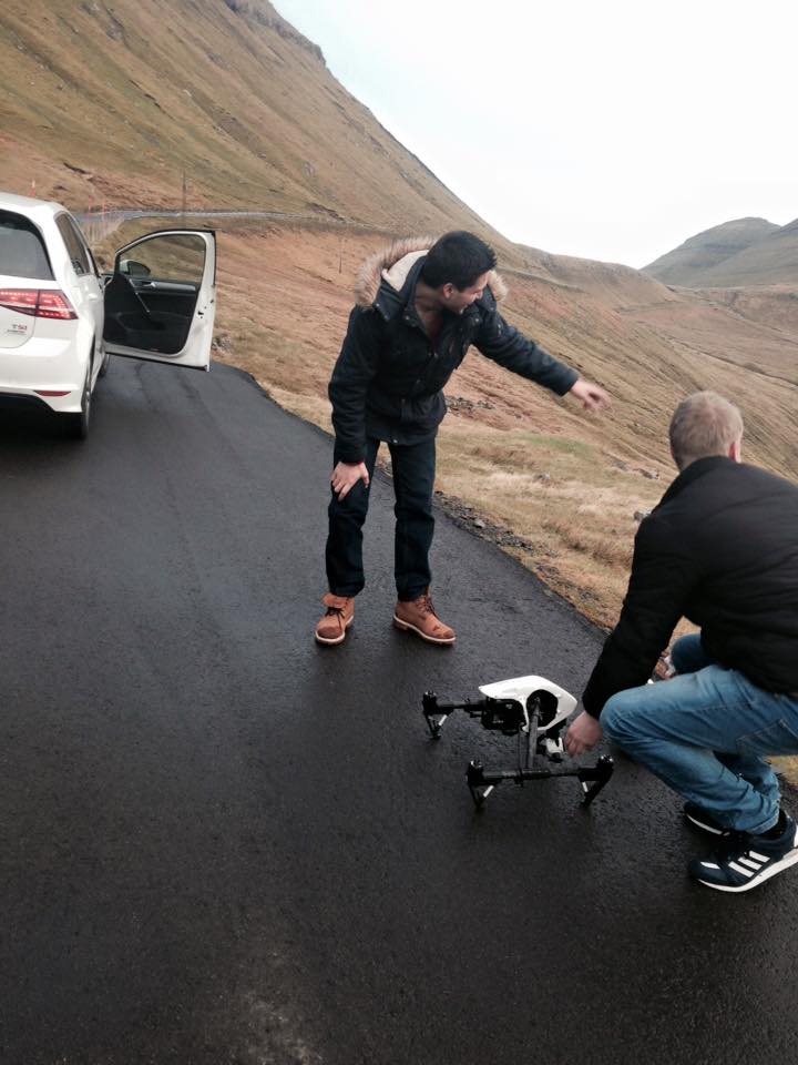 Drone filming at 'Gjáarskarð'