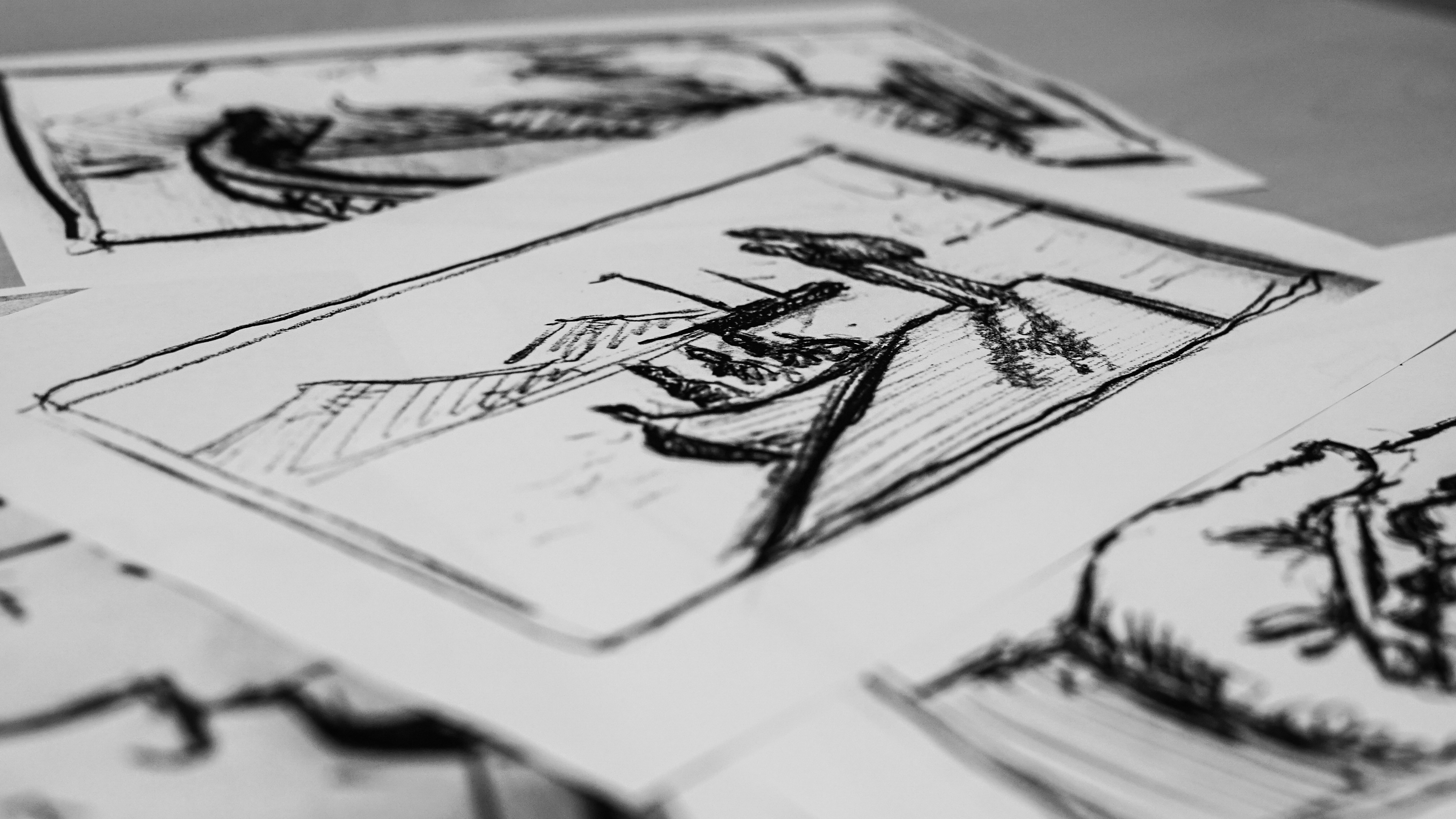 Every single shot was storyboarded - these are some of the essentials